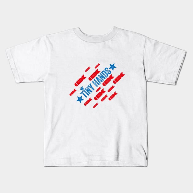 TINY HANDS - DONALD TRUMP PASTICHE Kids T-Shirt by CliffordHayes